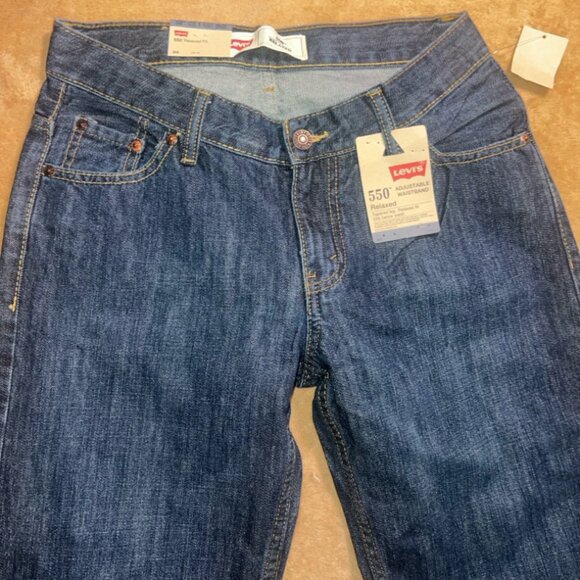 New Levi Strauss 550 Boy 9 Husk 29x25 Adjustable Waistband Relaxed Fit Jeans (Q) - Picture 3 of 10